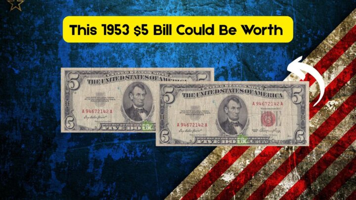 1953 Red Seal $5 Bills