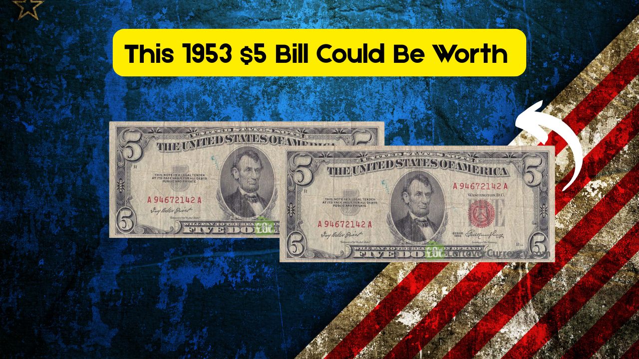 1953 Red Seal $5 Bills